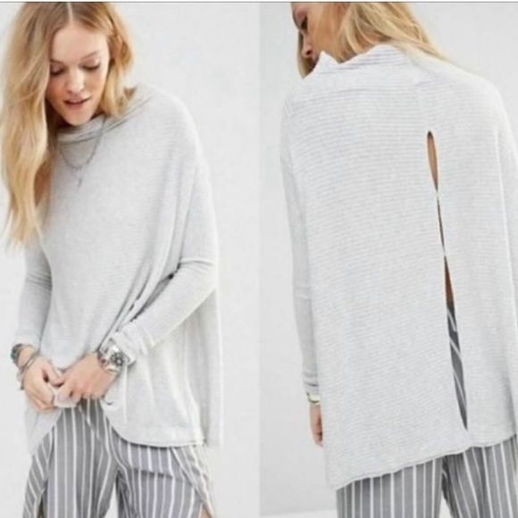 We The Free Tops - We The Free Free People Lovers Ribbed Split Back Pullover Top